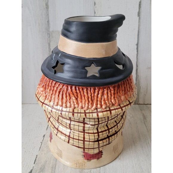 Yankee Candle ceramic witch cauldron holder Halloween star moon - Picture 9 of 11